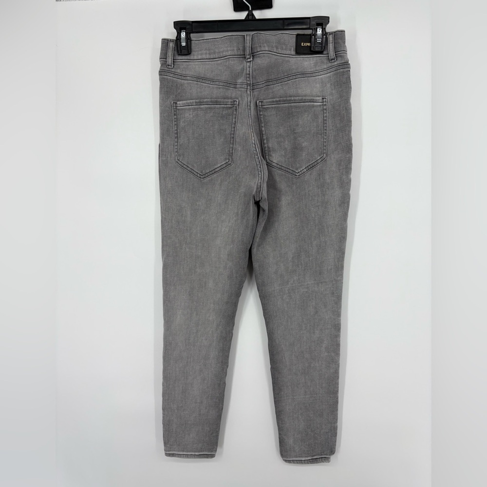 EXPRESS High Waisted Gray Wash Skinny Jeans - Picture 3 of 8